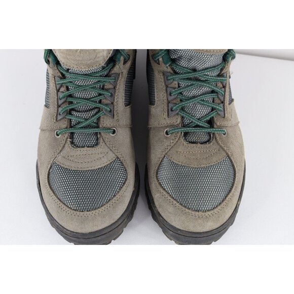 Vtg 90s Streetwear Mens 11 Distressed Suede Leather Padded Ankle Hiking Boots main image 8